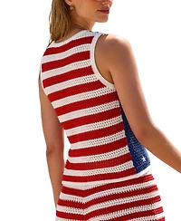 Cupshe Women's Star Quality Americana Cover-Up Top