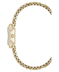 Anne Klein Women's Quartz Octagonal Crystal Accented Dial Gold-Tone Stainless Steel Expansion Band Watch 24mm