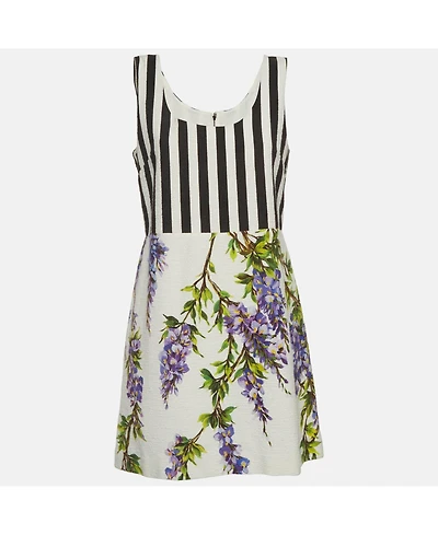 Pre-Owned Dolce & Gabbana Women's Printed Cotton Mini Dress