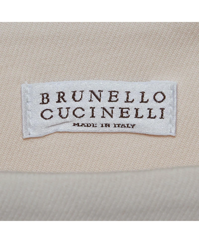 Pre-Owned Brunello Cucinelli Women's Cotton Pleat Detail Midi Skirt
