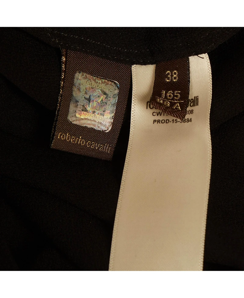 Pre-Owned Roberto Cavalli Women's Print Silk Maxi Skirt