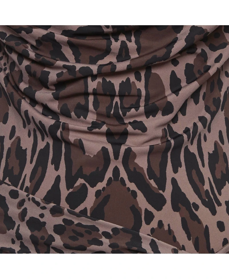 Pre-Owned Roberto Cavalli Women's Animal Printed Jersey Mini Dress