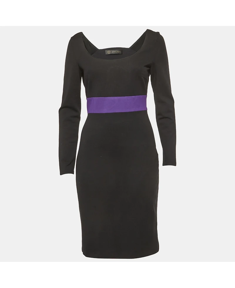 Pre-Owned Versace Women's Cotton Knit Mini Dress