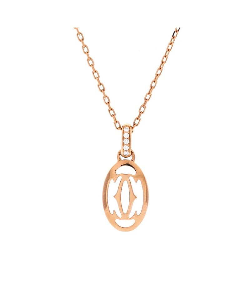 Pre-Owned Cartier Logo Double C Pendant Necklace