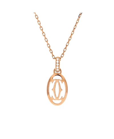 Pre-Owned Cartier Logo Double C Pendant Necklace