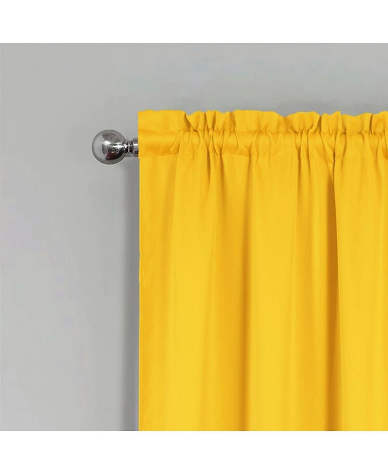 Rt Designers Collection 100percentage Polyester Twilight Blackout Rod Pocket Curtain Panel