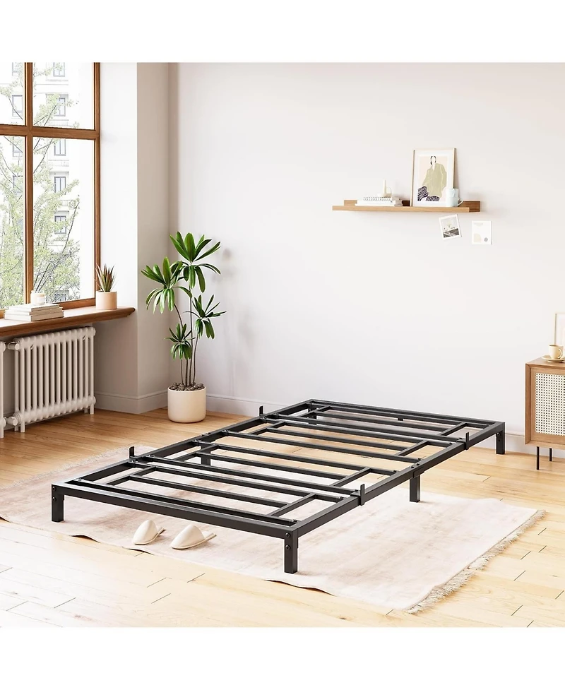 gaomon 8 Inch Size Bed Frames Heavy Duty Metal Platform Bed with Under Bed Storage, Sturdy Steel Slat Support