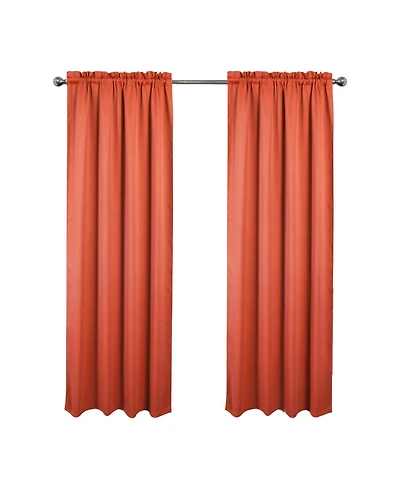 Rt Designers Collection 100Percentage Polyester Twilight Blackout Rod Pocket Curtain Panel