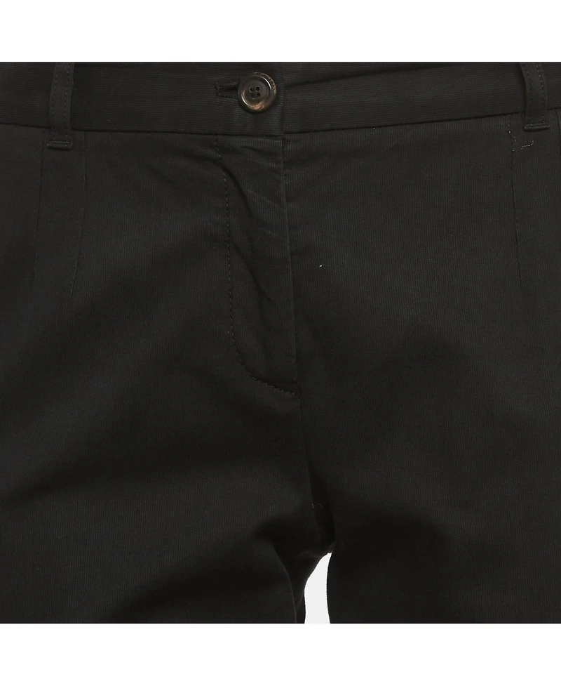 Pre-Owned Dolce & Gabbana Women's Gabardine Straight Fit Trousers