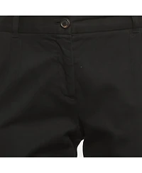 Pre-Owned Dolce & Gabbana Women's Gabardine Straight Fit Trousers