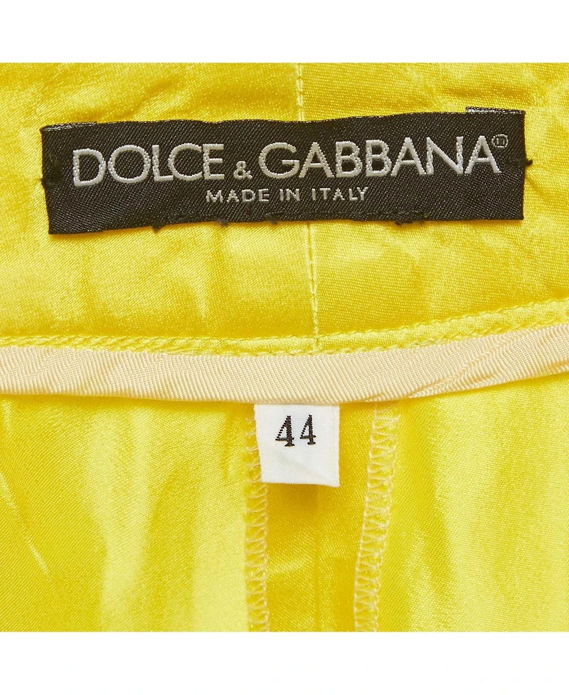 Pre-Owned Dolce & Gabbana Women's Satin Belted Trousers