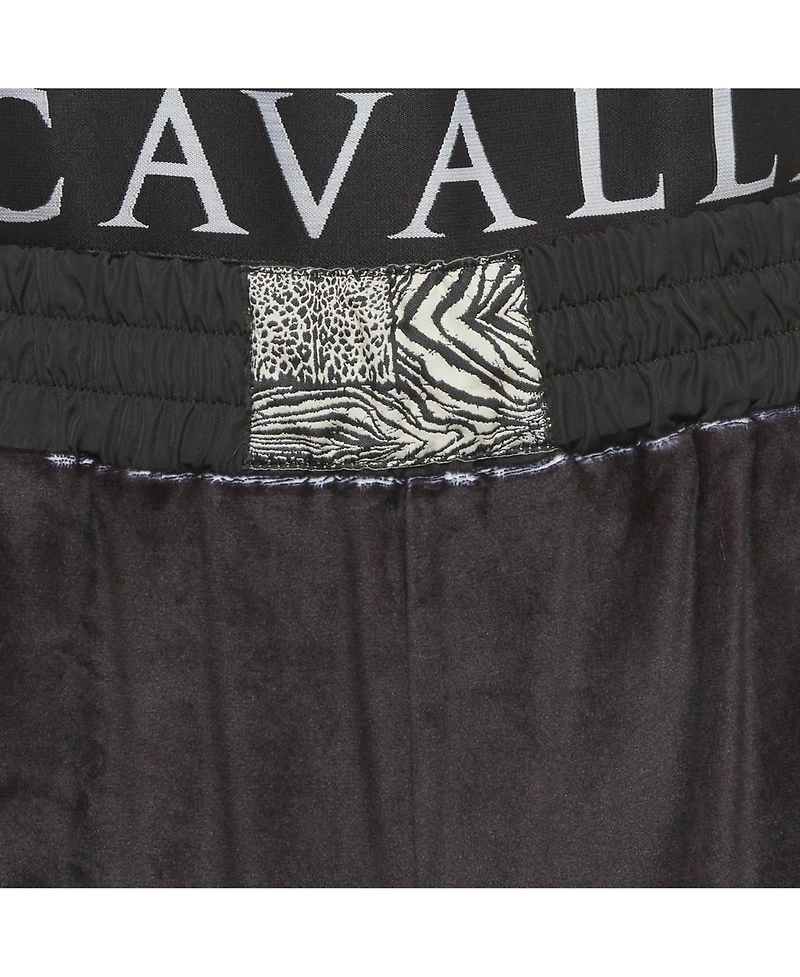 Pre-Owned Roberto Cavalli Women's Animal Printed Velvet Double Pants