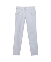 Pre-Owned Versace Women's Cotton Blend Straight Fit Pants