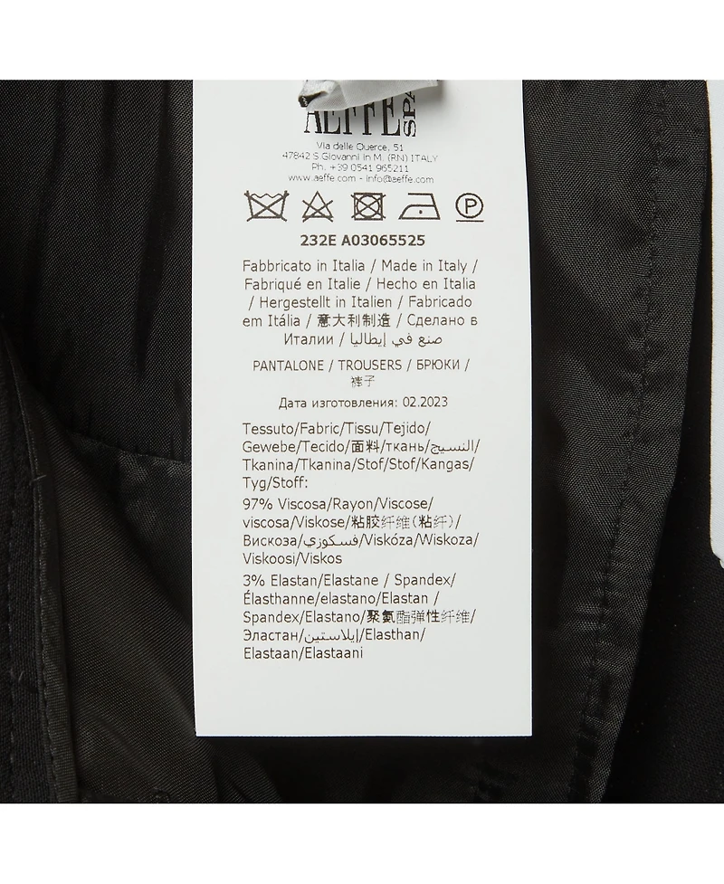 Pre-Owned Moschino Women's Crepe Straight Leg Trousers