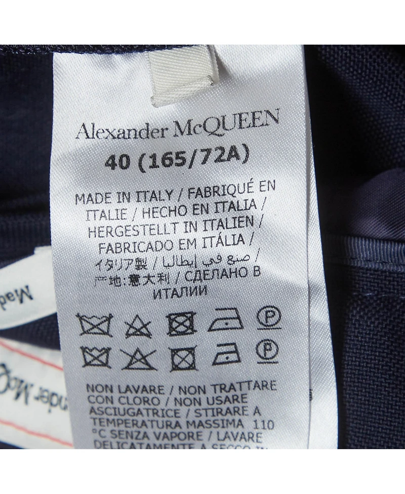 Pre-Owned Alexander Mcqueen Women's Cotton Formal Trousers
