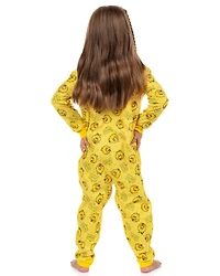 Sesame Street Toddler Bird Character Face Front Zip Footless Sleeper