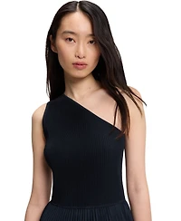 Boss by Hugo Women's Skirt Rib-Knit One-Shoulder Dress