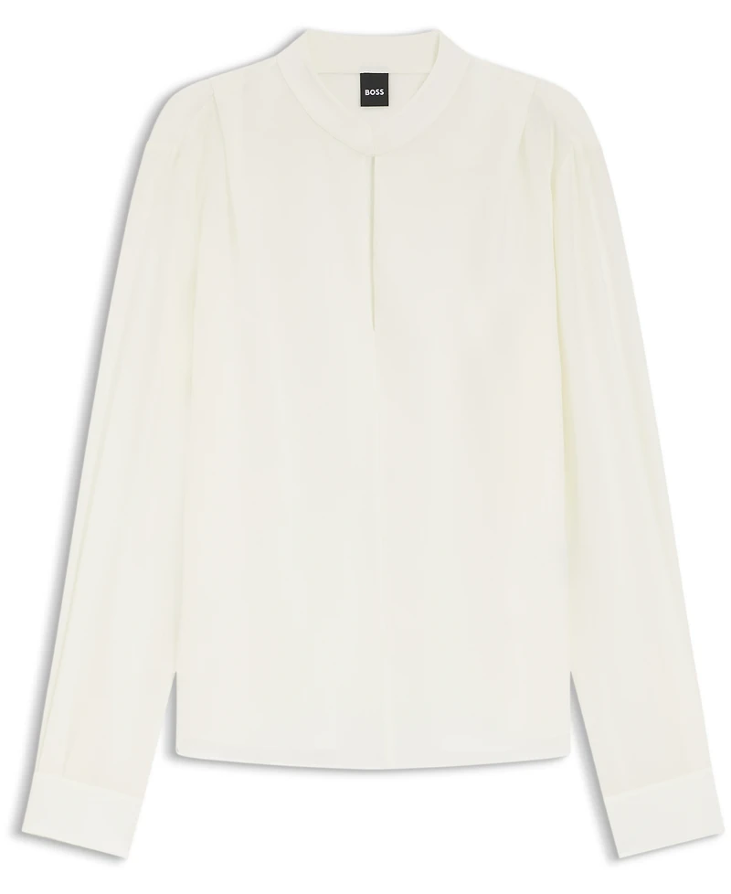 Boss by Hugo Women's Relaxed-Fit Sandwashed Silk Blouse
