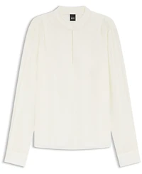 Boss by Hugo Women's Relaxed-Fit Sandwashed Silk Blouse