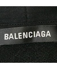 Pre-Owned Balenciaga Women's Logo Print Cotton Hoodie