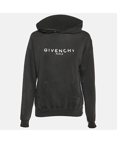 Pre-Owned Givenchy Women's Faded Cotton Distressed Hoodie