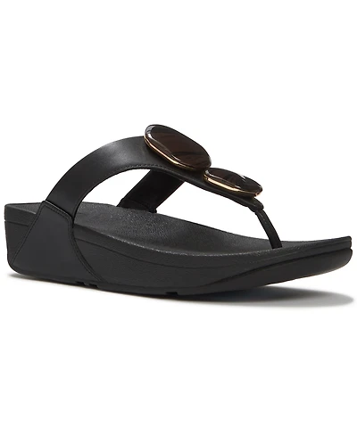 FitFlop Women's Lulu Marbled-Stone Wedge Sandals