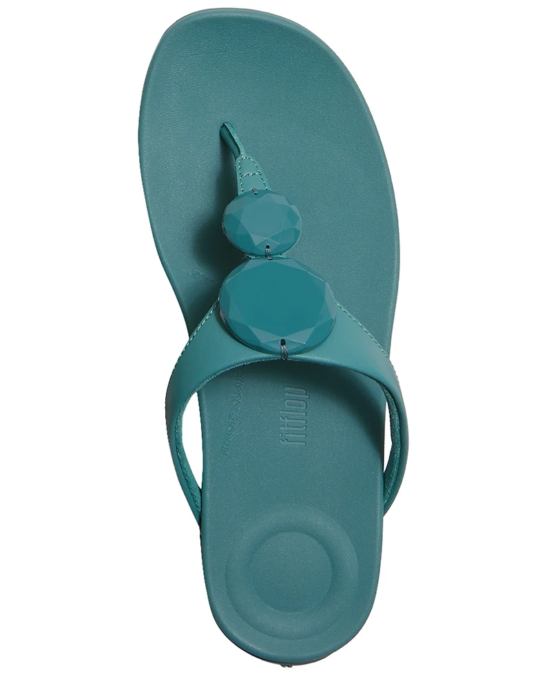 FitFlop Women's Solay Glossy-Disc Toe-Post Sandals