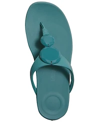 FitFlop Women's Solay Glossy-Disc Toe-Post Sandals