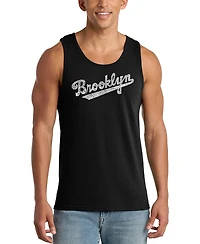 La Pop Art Men's Brooklyn Script Graphic Tank Top
