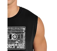 La Pop Art Men's Cassette Tape Design Word Tank Top