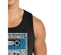 La Pop Art Men's Retro Inspired Graphic Tank Top