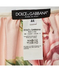 Pre-Owned Dolce & Gabbana Women's Floral Printed Silk Mini Skirt