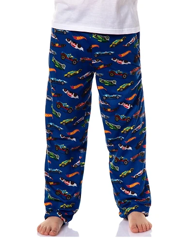Hot Wheels Boys' Die-Cast Cars All Over Print Lounge Kids Pajama Pants Sleepwear