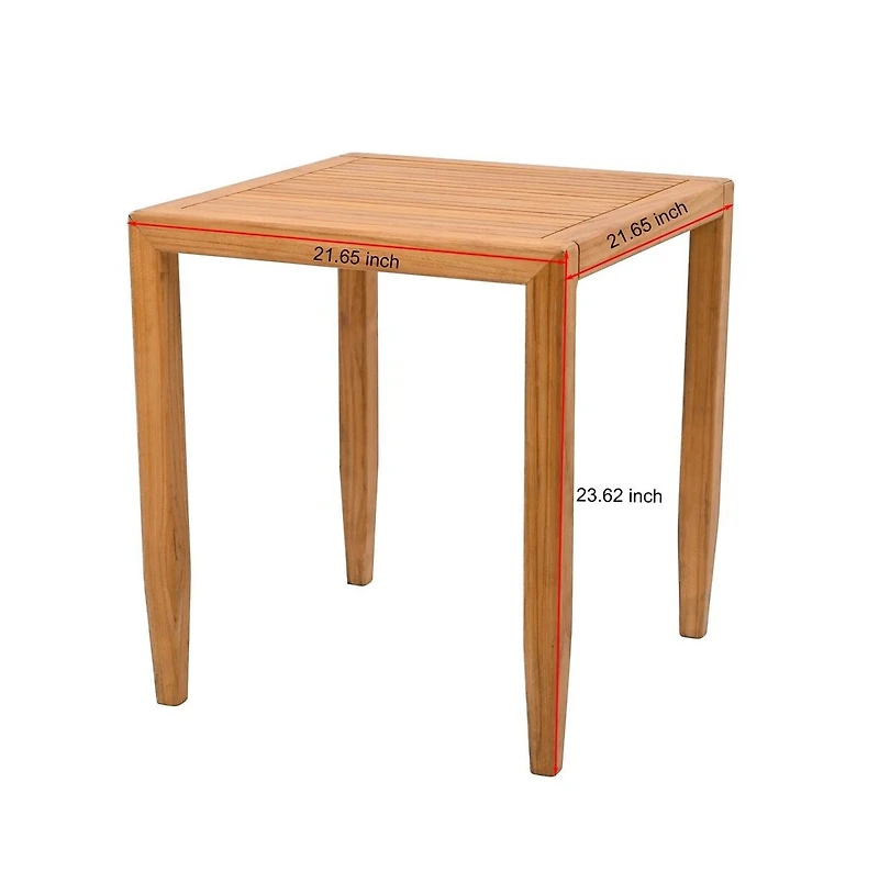 Safavieh Samoa Teak Patio Accent Table