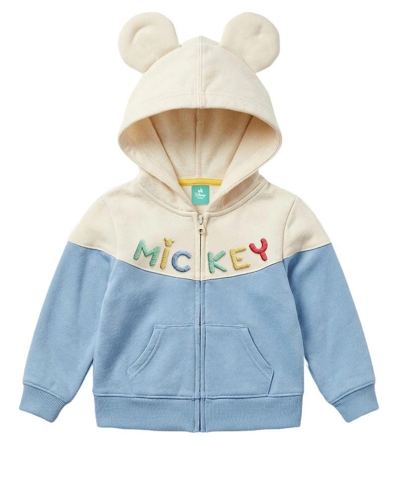 Disney Baby Boys' Mickey Mouse Long-Sleeve Hoodie, 2 Bodysuit and Pants, 4-Piece Set