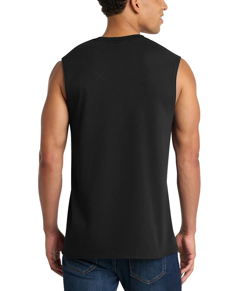 La Pop Art Men's T-Rex Dinosaur Head Graphic Tank Top