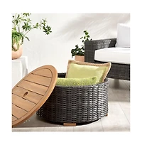 Safavieh Anguilla Wicker Outdoor Coffee Table