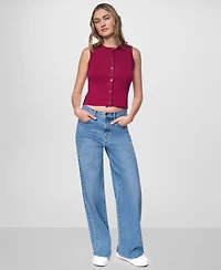 Dkny Jeans Women's Sleeveless Crewneck Sweater