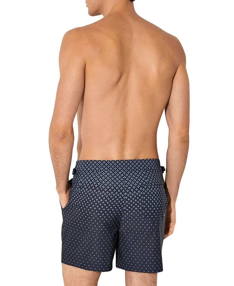 Reiss Men's Darli Ombre Geometric-Print Swim Shorts