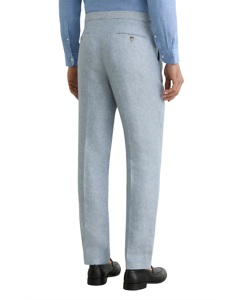 Reiss Men's Atlantic Tailored-Fit Linen-Twill Suit Pants