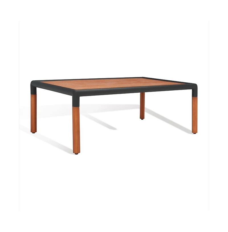 Safavieh Tommy Metal and Wood Outdoor Coffee Table