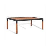 Safavieh Tommy Metal and Wood Outdoor Coffee Table