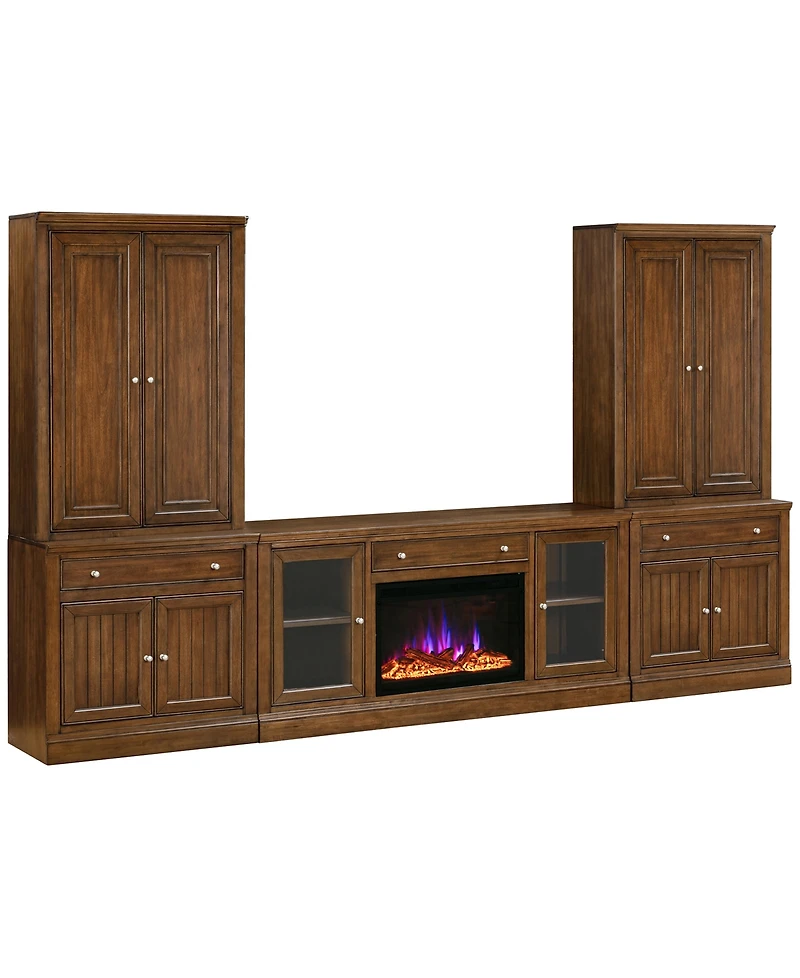 Amren 65" 2 Door Console With Fireplace