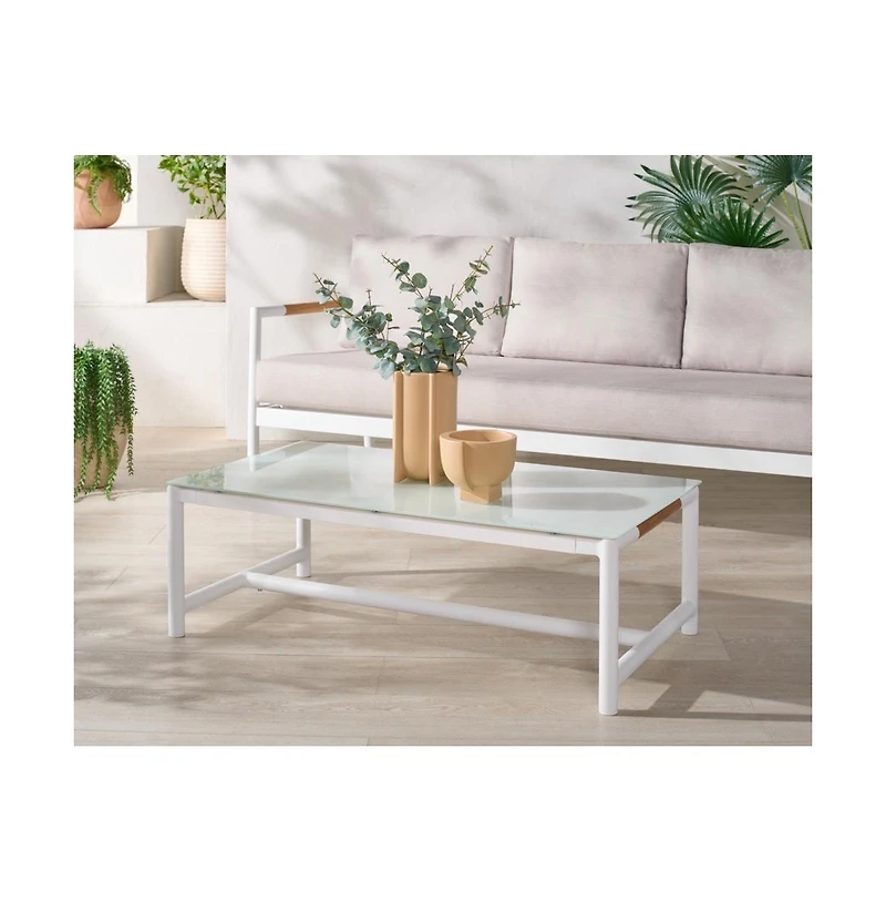 Safavieh Chryssa Aluminum Outdoor Coffee Table