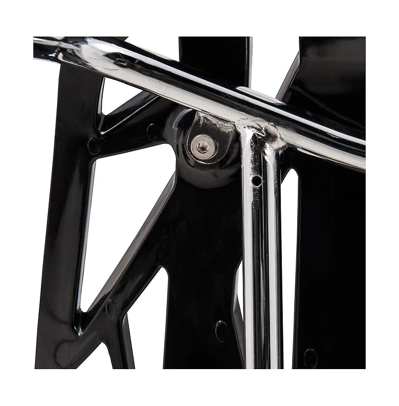 LeisureMod Modern Asbury Dining Chair w/ Chromed Legs