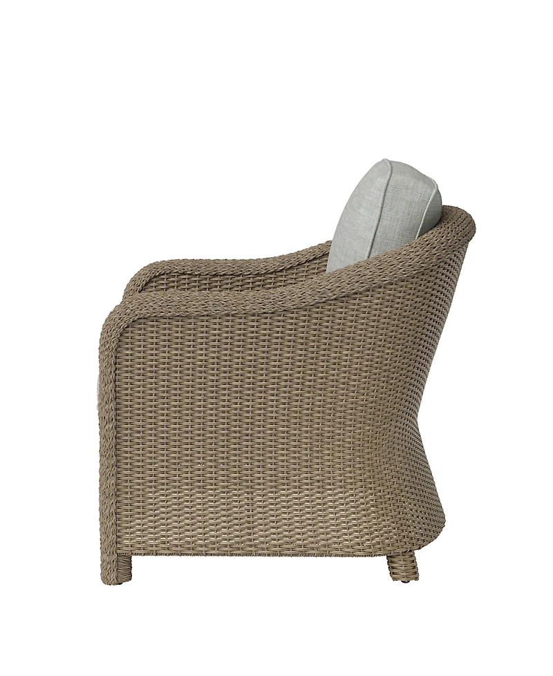 Agio Sonetta 3-Piece Outdoor Club Chairs and End Table Set
