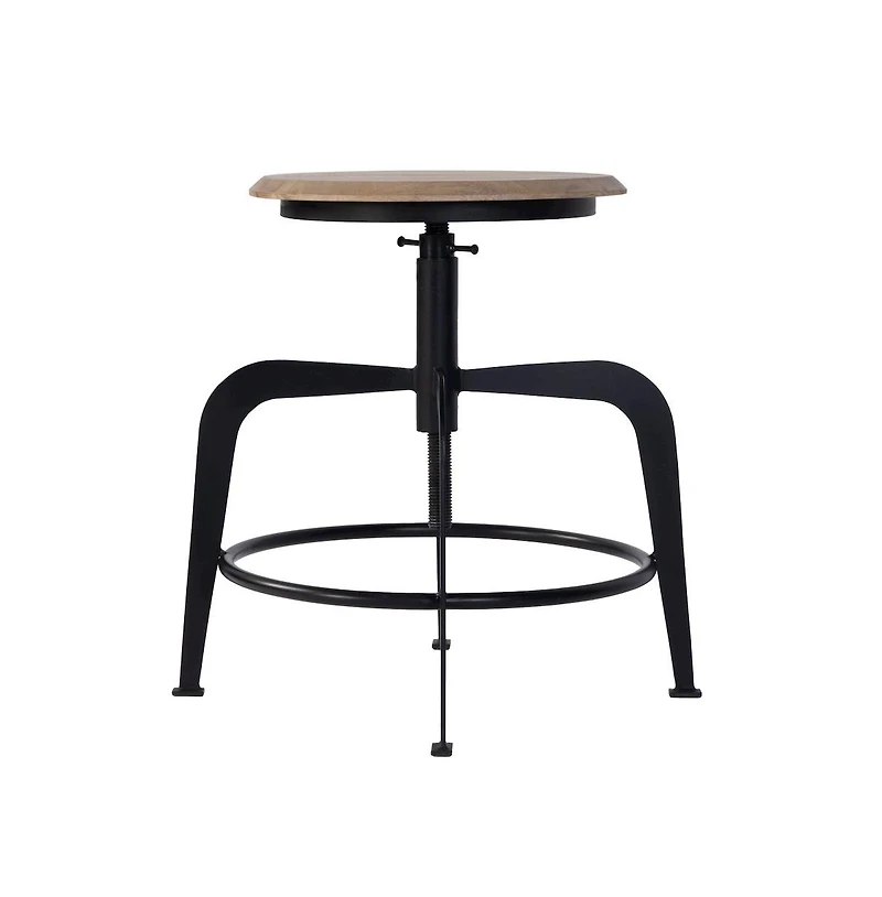 Butler Specialty Edison 20-27 in. Adjustable Seat Height Iron Bar Stool