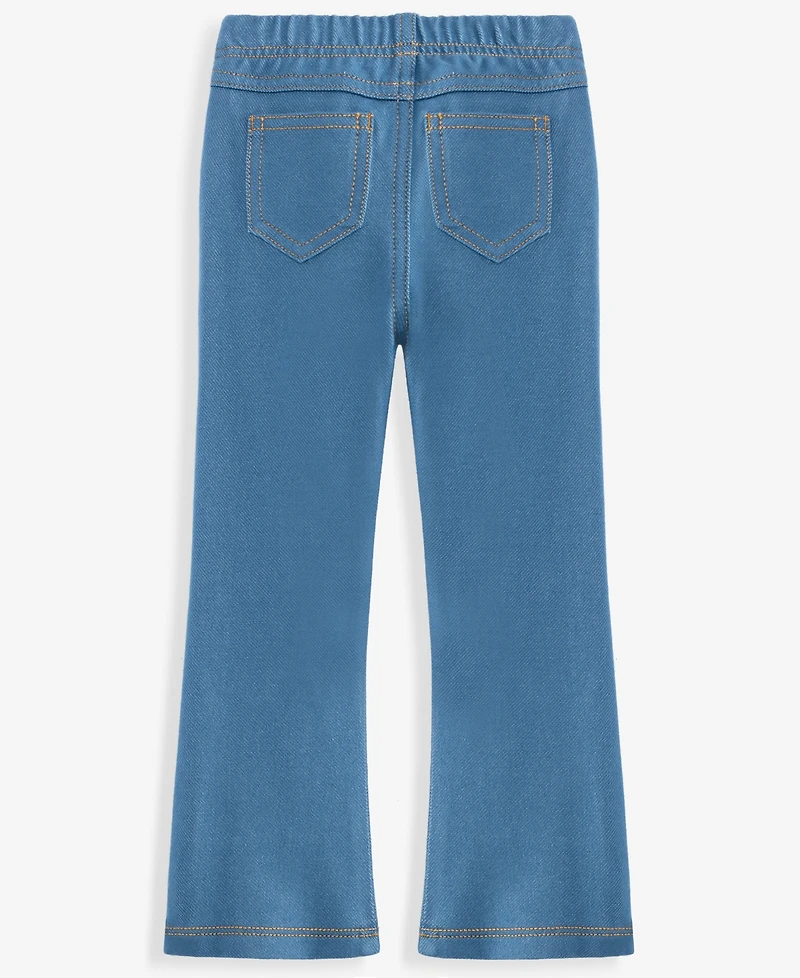 First Impressions Baby Girls' 3M-24M Mix & Match Knit Denim Jeggings, Macy's Exclusive