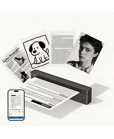 Swifint Portable Thermal Printer, Compatible with Ios Android Laptop