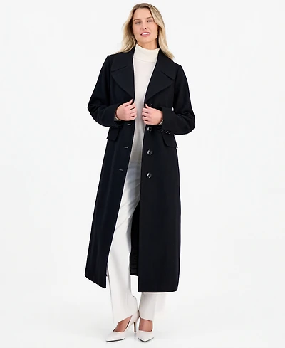 Anne Klein Women's Single-Breasted Maxi Coat